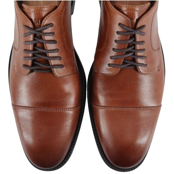 NEW Cole Haan Modern Essentials Brown Leather Dress Shoes Men 8.5 Captoe Oxfords - Picture 2 of 13